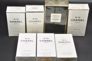 未開封　CHANEL　シャネル　香水　まとめ　8点　セット　COCO　No.19　パルファム　PARFUM　ATOMISUR　VOPORISATATEUR　未使用