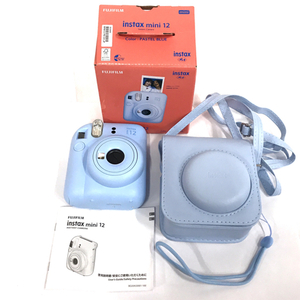 1円 FUJIFILM instax mini 12 60mm パステル ブルー インスタントカメラ