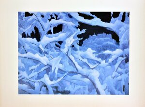 凍てつく厳冬期の城塞凛としています　東山魁夷　　複製画　「雪の城」【正光画廊・5000点出品中！お好みの作品が見つかります】