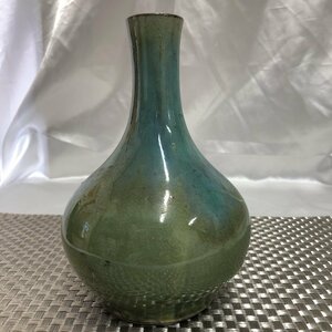 【中古現状品/インボイス登録店/KU】一輪挿し 花瓶 花器 花入れ 高さ約18cm 陶器 置物 インテリア　MZ0821