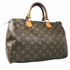 【1円～】 ルイ・ヴィトン LOUIS VUITTON ハンドバッグ ミニボストン スピーディ30 M41526 モノグラム レザー ブラウン 中古