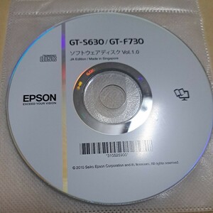 ジャンク品　EPSON エプソン GT-S630/GT-F730 ソフトウェアディスク Vol.1.0　CD-ROM ディスクのみ　