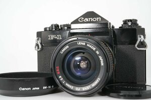 良品 Canon F-１アイレベル 前期 一眼レフフィルムカメラ FD 24mm f2.8 S.S.C. SSC 広角 単焦点 マニュアル オールドレンズ