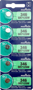 SR712SW(346) 時計用酸化銀電池 1シート 5個入り 村田製作所 MURATA 逆輸入品 新品未使用 送料無料