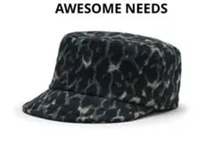 ◇匿名配送◇ AWESOME NEEDS　 CAP　LEOPARD BLUE