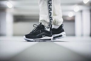 超希少！即完売品！Ron Hermanロンハーマン購入品！超希少ブラックアウト！★NIKEナイキ AIRMAX 97 Black！ゴールデンサイズ27.5㎝！★