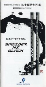 N.フジクラゴルフクラブ相談室 ゴルフクラブ リシャフト代40％割引券 2枚綴り 1-3冊 2024/7/15期限 藤倉コンポジット株主優待券