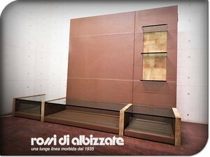 ■展示品■未使用品/rossi di albizzate/イタリア最高級/IDC大塚家具/ボゴ/BORBRA/レザー/革張り/ＴＶボード/リビングボード/250万/yyk172k