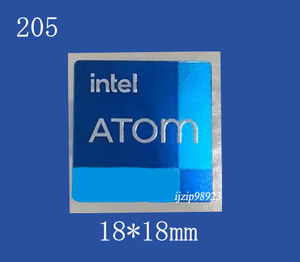 即決205【 Intel ATOM 】エンブレムシール追加同梱発送OK■ 条件付き送料無料 未使用