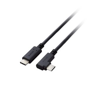 エレコム USB Type-C(TM)ケーブル やわらかL字タイプ U2C-CCLY10NBK /l