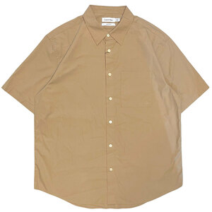 新品 M 海外限定 Calvin Klein カルバンクライン CK Easy S/S Solid Cotton Camp Shirt リラックス ソリッド コットン 半袖 シャツ