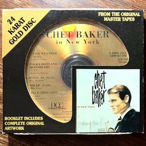 【DCC 24K GOLD CD】CHET BAKER IN NEW YORK チェット・ベイカー・イン・ニューヨーク ゴールドCD GZS-1101