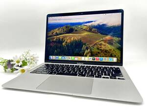 【良品 13.3インチ】Apple MacBook Air(M1,2020) A2337/apple M1チップ 8C 3.2GHz/RAM:8GB/SSD:512GB シルバー Sonoma 動作品