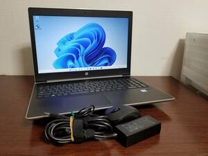 417 ほぼ新品 美品 HP ProBook 450 G5 Core i5 第８世代 (8250U)◆8GB◆M.2 SSD256GB◆15.6インチ 動作品 Win11 PC Office2021 laptop