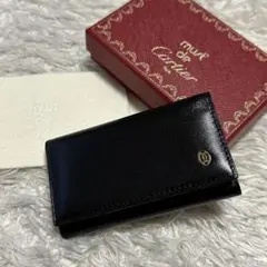 【未使用保管品】Cartier パシャ キーケース 6連 レザー ブラック