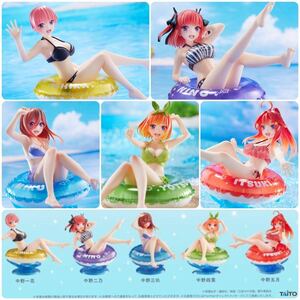 未開封5種set★Aqua Float Girls 五等分の花嫁　中野一花 二乃 三玖 四葉 五月 フィギュア Figure The Quintessential Quintuplets Nakano