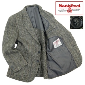 【B2807】HARRIS TWEED ハリスツイード テーラードジャケット ウールジャケット サイズAB4