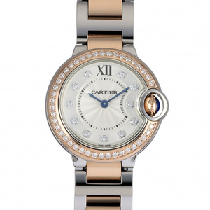 カルティエ Cartier バロンブルー W3BB0025 シルバー文字盤 新品 腕時計 レディース