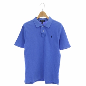 ポロ ラルフローレン POLO RALPH LAUREN ポロシャツ カットソー 鹿の子 半袖 L 14-16 ライトブルー /HS ■OS キッズ