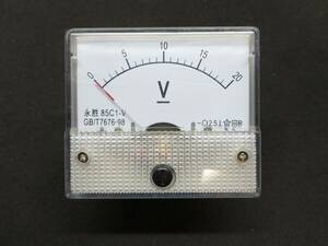 DC20V アナログ電圧計 パネルメーター