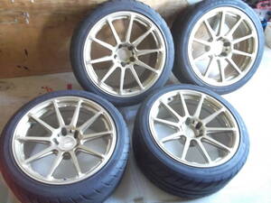 Prodrive軽量鍛造プロドライブGC-0100逆ゾリ18インチPCD114.3-5H-9.5J-OFF+12+タイヤ265/35R18スカイラインGT-R34R33R3