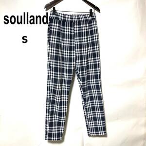 soulland チェック パンツ S/ソウルランド Checked Pino trouser 