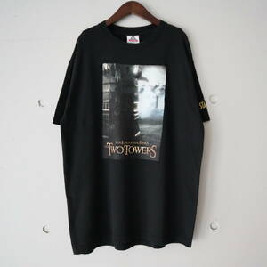 00s The Lord of the Rings The Two Towers Tシャツ L ロードオブザリング ヴィンテージ 映画 ムービーT プロモ プリントT 古着 90s