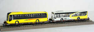 OBB Rola-Wagen＋MANバス+MBバス (バスを積載した低床貨車) 