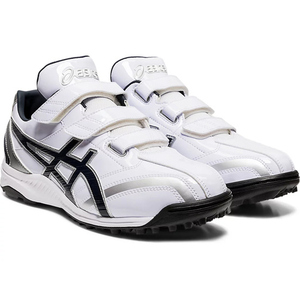 asics アシックス 25.5cm 野球 ベースボール トレーニングシューズ NEOREVIVE TR 2 1123A015 ホワイト/ネイビー [管理:1400001344]