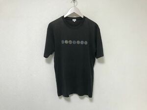 本物ポールスミスロンドンPAULSMITH LONDONコットンプリント半袖TシャツビジネススーツアメカジサーフメンズM黒ブラック