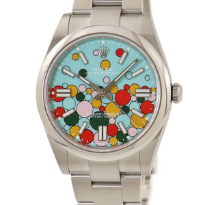 【3年保証】 ロレックス オイスターパーペチュアル 41 セレブレーション 124300 未使用 ランダム番 水色 新作 自動巻き メンズ 腕時計