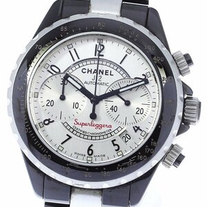 【CHANEL】シャネル J12 スーパーレッジェーラ クロノグラフ H1624 自動巻き メンズ_740636