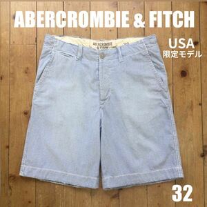 ABERCROMBIE&FITCH ヒッコリー ハーフパンツ USA 限定 アバクロ ショートパンツ アメカジ アウトドア ストリート ビンテージ ヴィンテージ