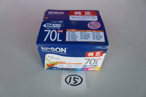 ⑮　エプソン EPSON　IC6CL70L [インクカートリッジ さくらんぼ 6色パック（増量タイプ）]　未開封 箱痛み品
