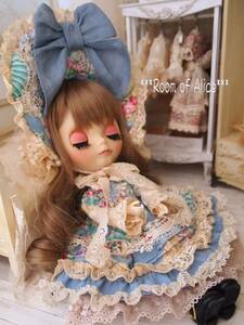 *Room of Alice*少女ドレス*Blythe*ブライス*Pullip*プーリップ*outfit801*薔薇の国のAlice*アンティーク調*