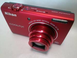 Nikon・COOLPIX S6200・デジタルカメラ・10倍光学ズーム・簡単動作確認