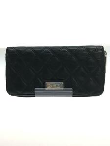 CHANEL◆CHANEL シャネル 長財布/レザー/BLK/レディース