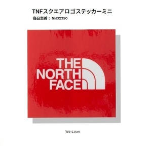 THE NORTH FACE ザノースフェイス TNFスクエアロゴステッカーミニ レッド NN32350 ステッカー　アウトドア