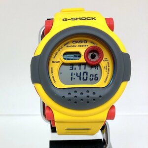 極美品 G-SHOCK ジーショック CASIO カシオ 腕時計 G-B001MVE-9JR デジタル クォーツ DW-001シリーズ イエロー グレー 【ITNZHTLERBX7】