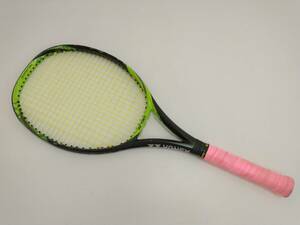 E240509 テニスラケット ラケット テニス YONEX JAPAN ヨネックス イーゾーン 100 2017年モデル 黄色×黒色 長さ約7センチ LG2 スポーツ
