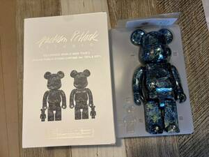 ★400%のみ★Jackson Pollock Studio CHROME Ver ベアブリック/BE@RBRICK 400%(メディコムトイ・フィギュア・ジャクソンポロック)