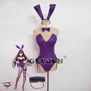 セクシーコスプレ衣装 ハロウィン衣装 レオタード Fate/Grand Order 　Bunny仮装　バニーガール　パープル　セット