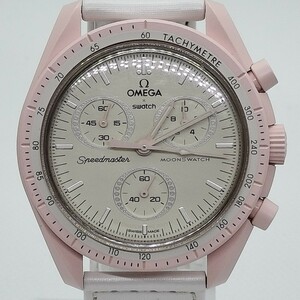 【良品】SWATCH×OMEGA　MISSION TO VENUS ミッショントゥヴィーナスクロノグラフSO33P100箱保付