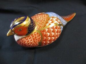 ロイヤルクラウンダービー キジ ROYAL CROWN DERBY Pheasant きじ 雉 フィギュリン ペーパーウェイト