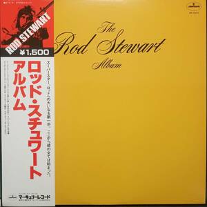 日本盤LP帯付き！Rod Stewart / The Rod Stewart Album (ソロ1st) 1969年作の77年盤 Mercury BT-5151 Beatles Rolling Stones Small Faces