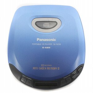 パナソニック Panasonic ジャンク品 ポータブルCDプレイヤー SL-S230-A オーディオ機器 箱付き 通電確認済 青 ブルー ■GY11 /MW