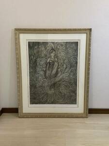 中古　天野喜孝　アールビバン　水の祈り　リトグラフ 絵画 44/100 