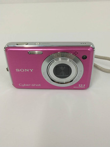 100円～★SONY ソニー Cyber-Shot サイバーショット DSC-W220 コンパクトデジタルカメラ ピンク 稼働品 バッテリー充電器付き