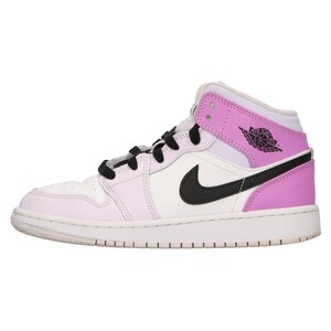 NIKE ナイキ AIR JORDAN 1 MID GS エアジョーダン 1 ミッド ミドルカットスニーカー ピンク US3.5Y/22.5cm DQ8423-501