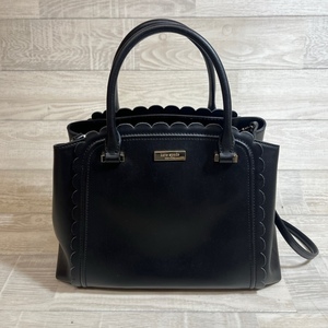 kate spade NEW YORK/ケイトスペード/LINZI SATCHEL/リンジー サッチェル/ブラック/2WAY/ショルダーハンドトートバッグ/着脱式ストラップ